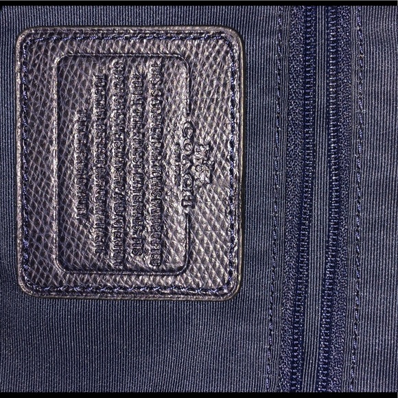 Authentic Coach purse - navy - Picture 5 of 6